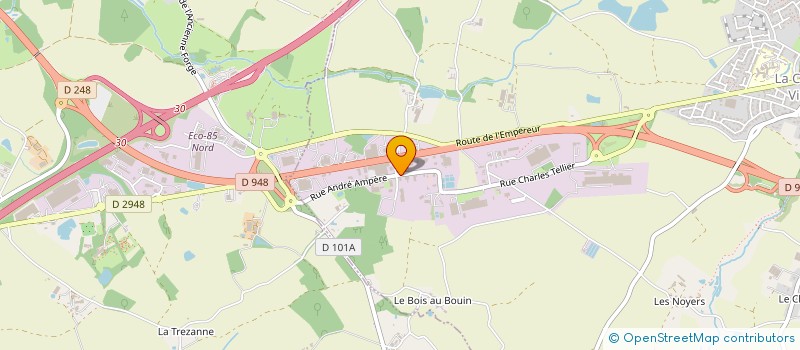 localisation de l'entreprise RS BOIS à LA CHAIZE-LE-VICOMTE