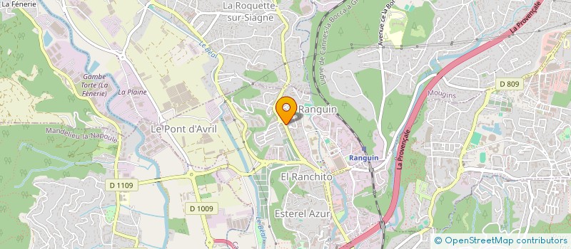 localisation de l'entreprise RS BTP à CANNES