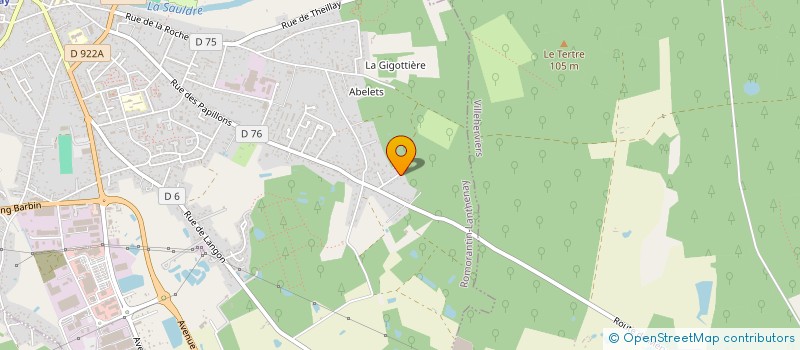 localisation de l'entreprise RS CARROSSERIE à ROMORANTIN-LANTHENAY