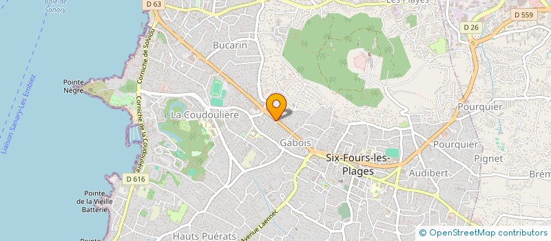 localisation de l'entreprise RS CERGY à SIX-FOURS-LES-PLAGES