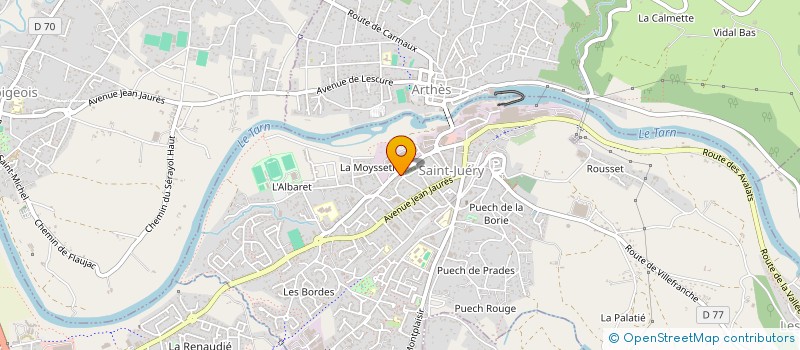 localisation de l'entreprise RS CONSTRUCTIONS  SAINT-JUERY