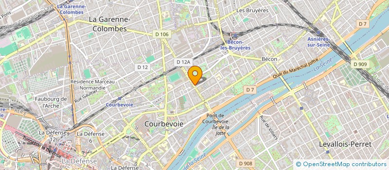 localisation de l'entreprise RS CONSULTING à COURBEVOIE