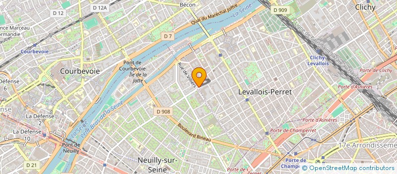 localisation de l'entreprise RS CONSULTING à LEVALLOIS-PERRET
