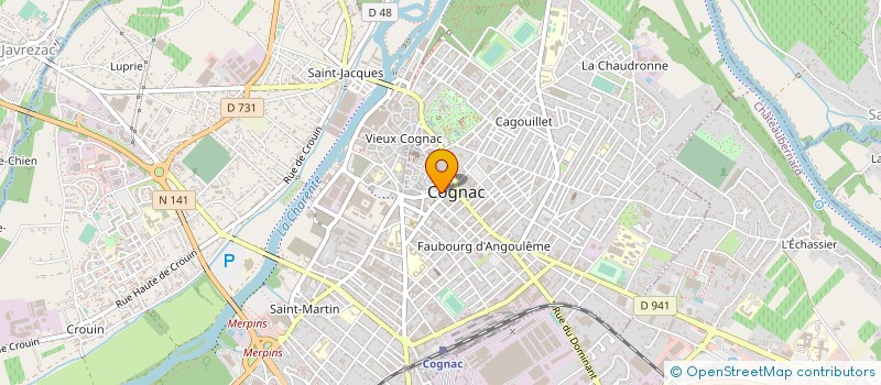 localisation de l'entreprise RS COPROPRIETE DE LA GARE à COGNAC