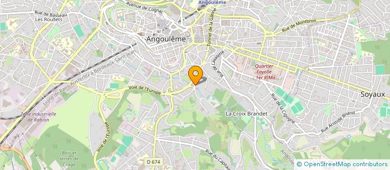 localisation de l'entreprise RS COPROPRIETE GUEZ DE BALZAC à ANGOULEME