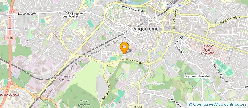 localisation de l'entreprise RS COPROPRIETE LES CRESSONNIERES à ANGOULEME