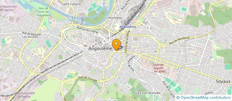 localisation de l'entreprise RS COPROPRIETE LES REMPARTS DE L'EST à ANGOULEME