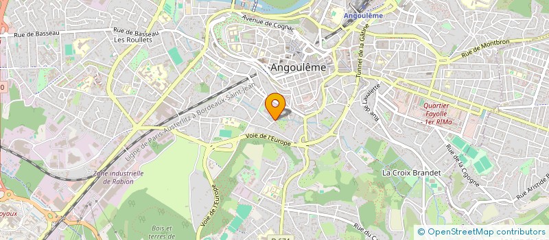 localisation de l'entreprise RS COPROPRIETE LES TILLEULS à ANGOULEME