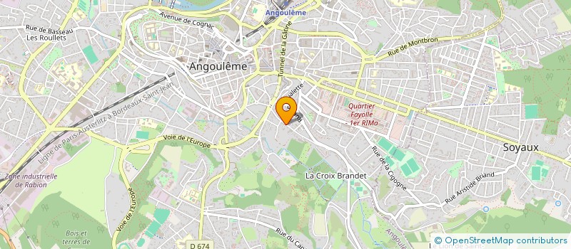 localisation de l'entreprise RS COPROPRIETE LOIRE1 à ANGOULEME