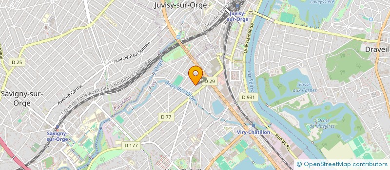 localisation de l'entreprise RS CORDEAU à VIRY-CHATILLON