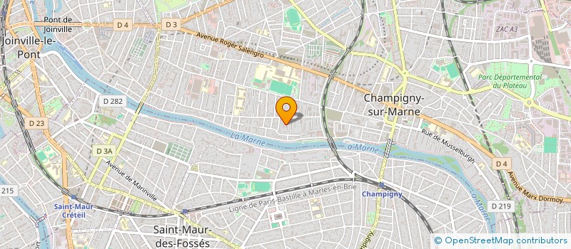 localisation de l'entreprise RS COURSES à CHAMPIGNY SUR MARNE