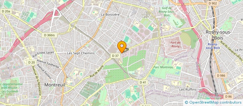 localisation de l'entreprise RS COUTURIER à MONTREUIL