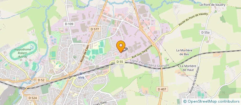 localisation de l'entreprise RS CUISINES à VIRE-NORMANDIE