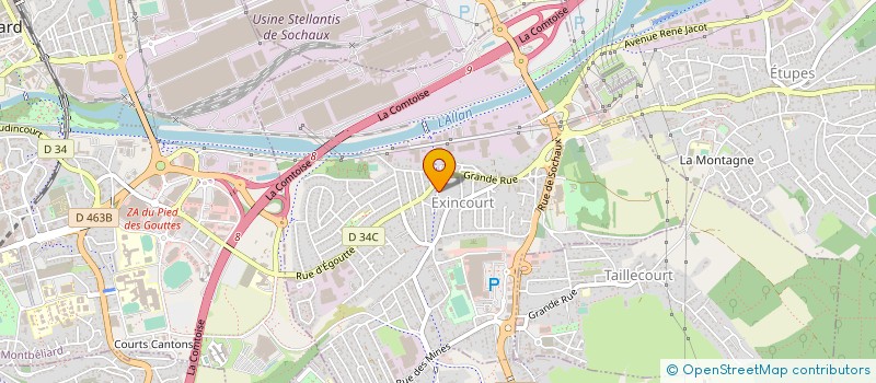 localisation de l'entreprise RS DESTOCKAGE SAS à EXINCOURT
