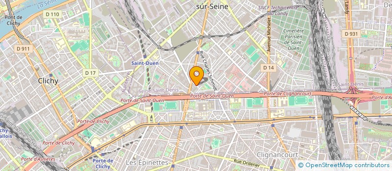 localisation de l'entreprise RS ECHAFAUDAGE à SAINT-OUEN-SUR-SEINE