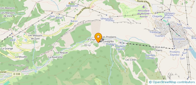 localisation de l'entreprise RS ELEC à MORZINE