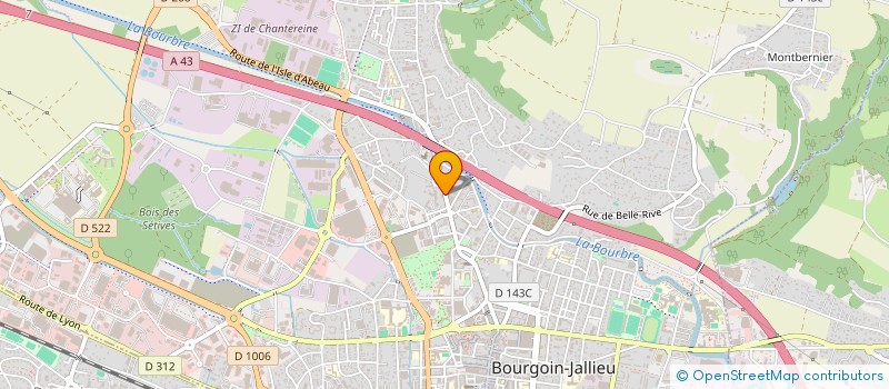 localisation de l'entreprise RS ELECTRICITE à BOURGOIN-JALLIEU
