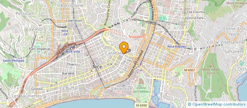 localisation de l'entreprise RS ENERGETIC à NICE