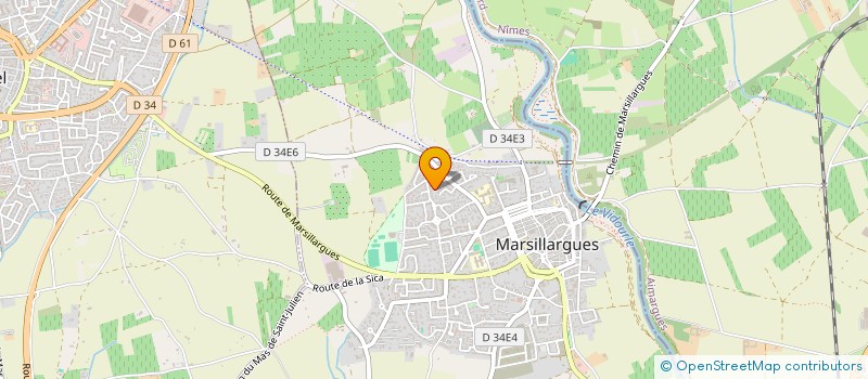 localisation de l'entreprise RS ENVIRONNEMENT  MARSILLARGUES