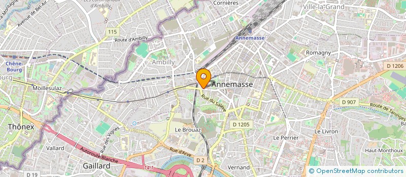 localisation de l'entreprise RS EXOTIC à ANNEMASSE