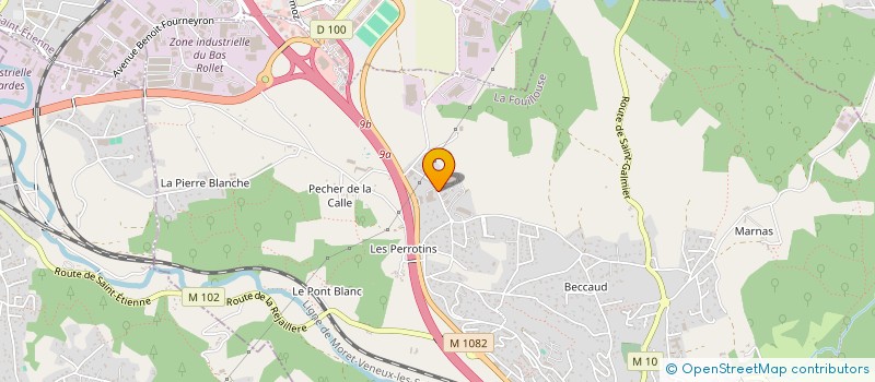 localisation de l'entreprise RS FINANCES  SAINT-ETIENNE