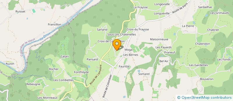 localisation de l'entreprise RS FINANCES  SAINT-BARTHELEMY-LE-PLAIN