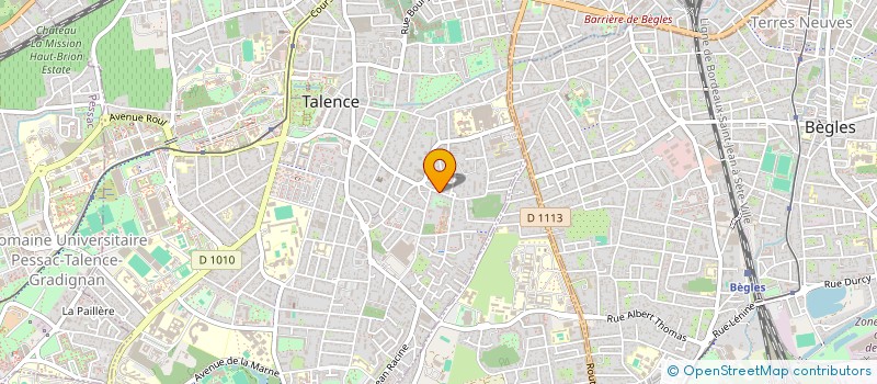 localisation de l'entreprise RS FINANCES & CONSEILS  TALENCE