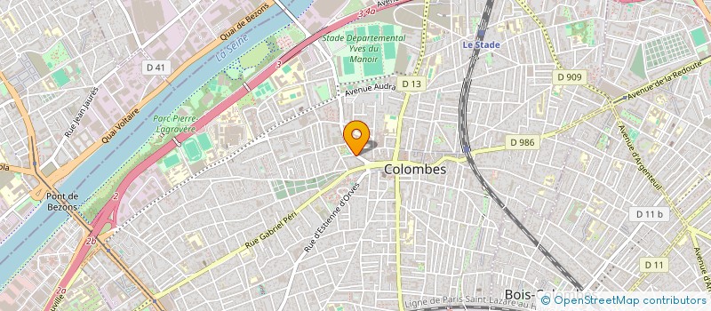 localisation de l'entreprise RS FONE à COLOMBES