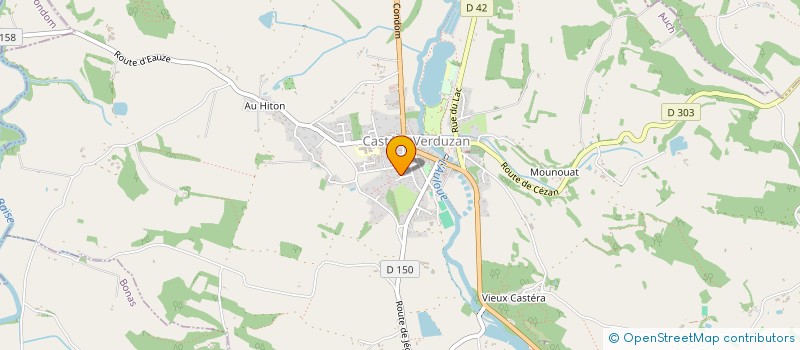 localisation de l'entreprise RS GASCOGNE  CASTERA-VERDUZAN