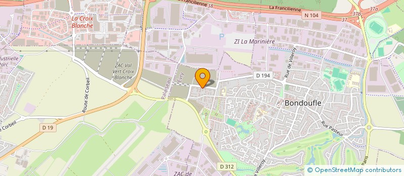 localisation de l'entreprise RS GO à BONDOUFLE