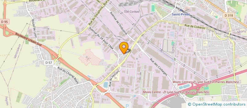 localisation de l'entreprise RS GRAND LYON à CORBAS
