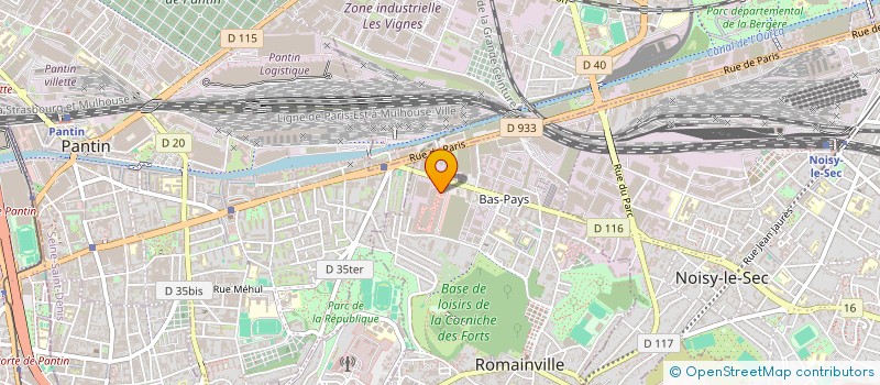 localisation de l'entreprise RS GROUP à ROMAINVILLE