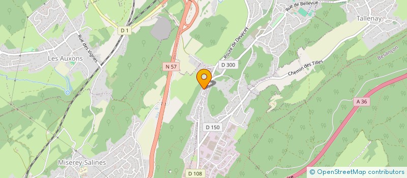 localisation de l'entreprise RS IMMO  MISEREY-SALINES