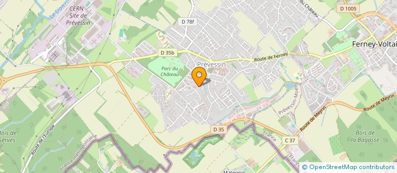 localisation de l'entreprise RS IMMO à PREVESSIN-MOENS