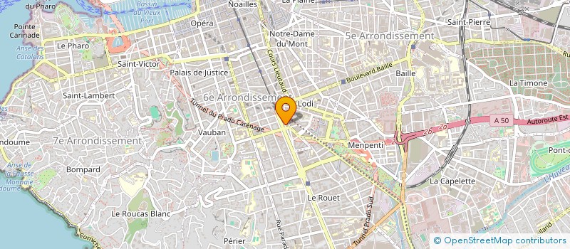 localisation de l'entreprise RS IMMO à MARSEILLE