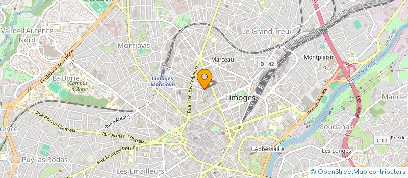 localisation de l'entreprise RS IMMO CONSULTING à LIMOGES