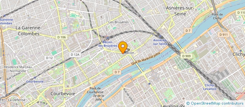 localisation de l'entreprise RS INVEST à COURBEVOIE