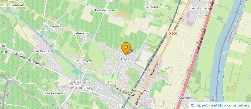 localisation de l'entreprise RS INVEST  LA CHAPELLE-DE-GUINCHAY