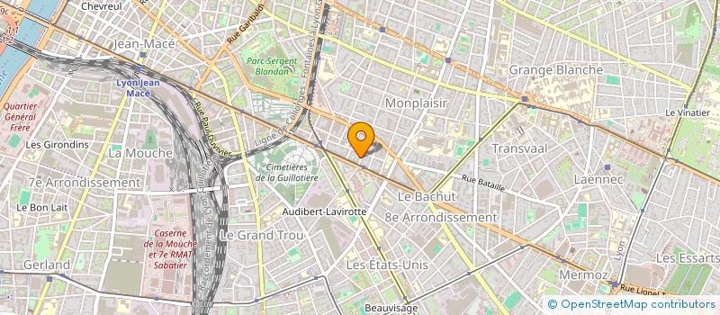 localisation de l'entreprise RS LOGISTIKS  LYON