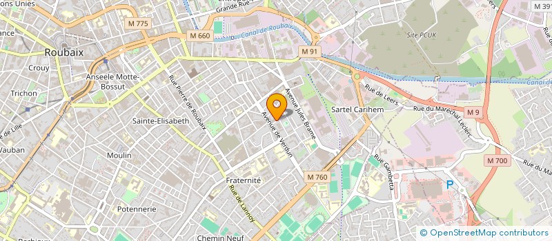 localisation de l'entreprise RS LUTTE  ROUBAIX