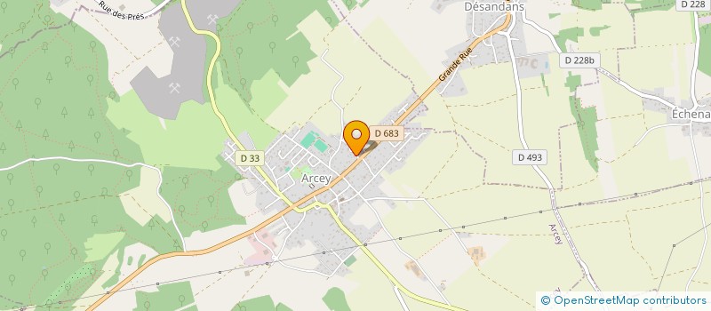 localisation de l'entreprise RS MAITRISE D'OEUVRE à ARCEY