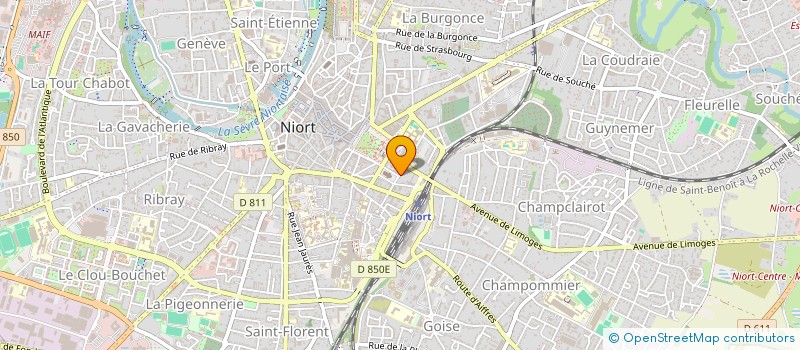 localisation de l'entreprise RS MARCEL PAUL PROUST  NIORT