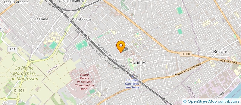 localisation de l'entreprise RS MARKET à HOUILLES