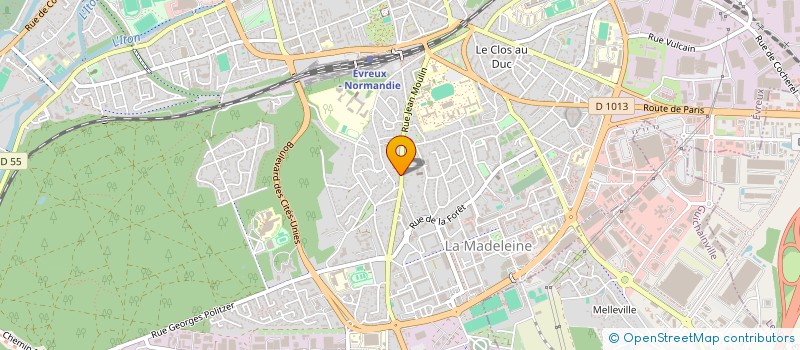 localisation de l'entreprise RS MEDIANET  EVREUX