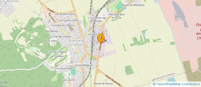 localisation de l'entreprise RS MILLON à BRIENNE-LE-CHATEAU