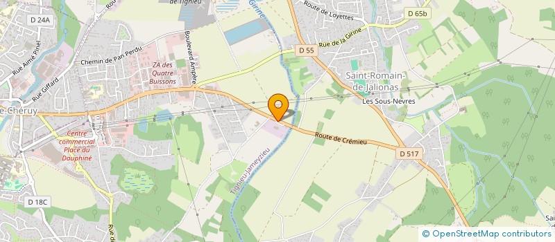 localisation de l'entreprise RS MOTOR'SPORT  TIGNIEU-JAMEYZIEU