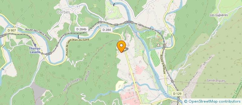 localisation de l'entreprise RS MOTOS-CYCLES ANDUZE  ANDUZE