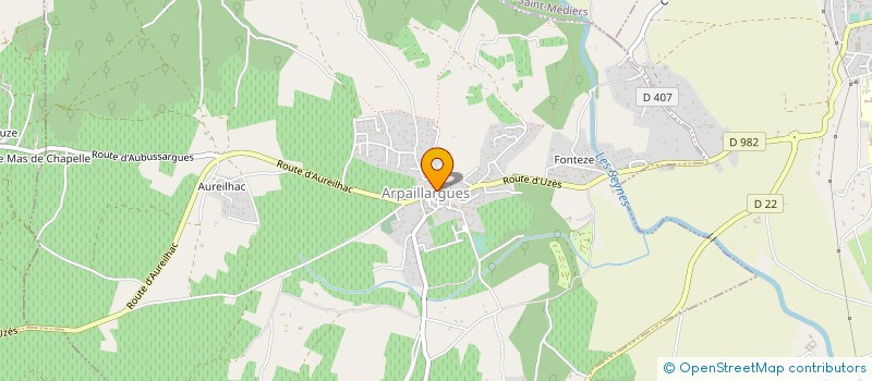 localisation de l'entreprise RS MULTISERVICES  ARPAILLARGUES-ET-AUREILLAC