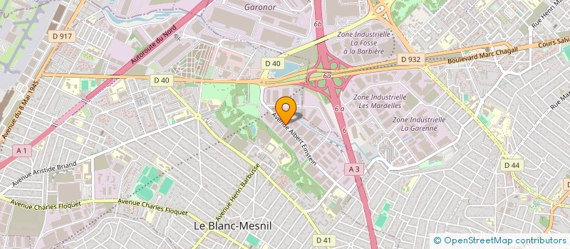 localisation de l'entreprise RS PARE-BRISE à LE BLANC-MESNIL