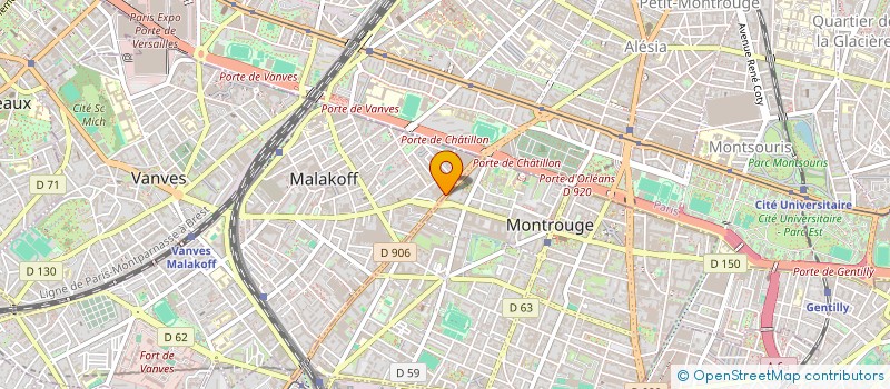 localisation de l'entreprise RS PART  MALAKOFF